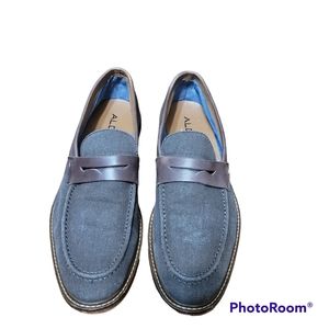 Aldo Shoes Mens Sz 10 Dress Slip On Loafers Brown In Excellent Condition